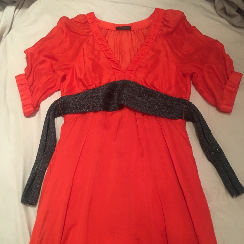 Vera Wang Red Cocktail Dress